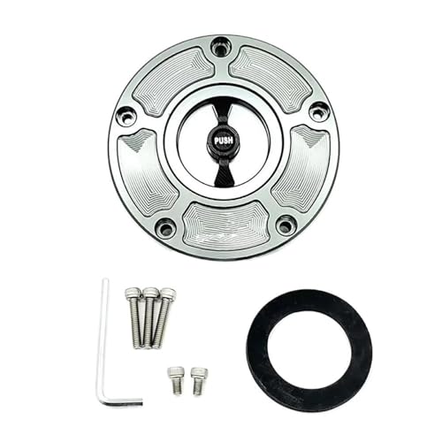 �^���N�L���b�v CFMOTO 800MT 650NK 400GT 400NK 450NK 250NK 450SR 250SR CNC �R���K�X�^���N�L���b�v�ɓK�� �K�\�����^���N�L���b�v(Gray Black)