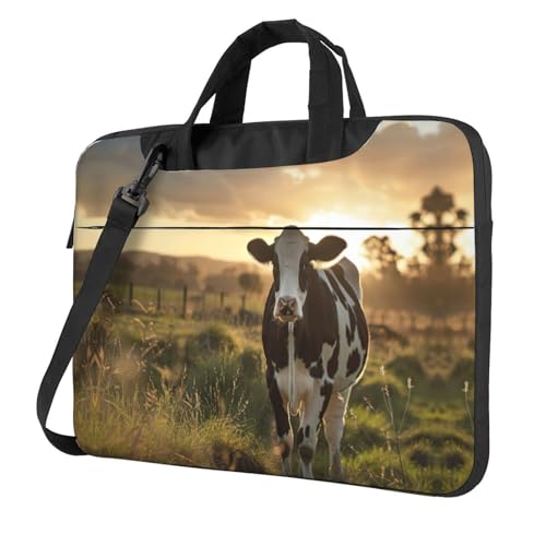 Housse ordinateur portable motif vache idée cadeau femme et homme