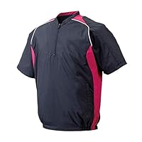 半袖 ZIP ジャケット ハイブリッドハーフZIPジャケット(半袖)|12JE8V48|ウエア|野球|ミズノ