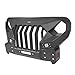 Hooke Road Madmax Front Bumper & Windshield Visor Cowl Cover for 2018-2025 Jeep Wrangler JL & Gladiator JT 2/4 Doors (Exclduing JT Mojave & Wrangler 4xe)