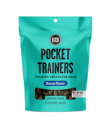 BIXBI Pocket Trainers, Bacon (6 oz, 1 Pouch) - Small Training Tre...