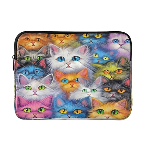 Funda para portátil con diseño de gatos para laptops de 13-14 pulgadas miniatura 1