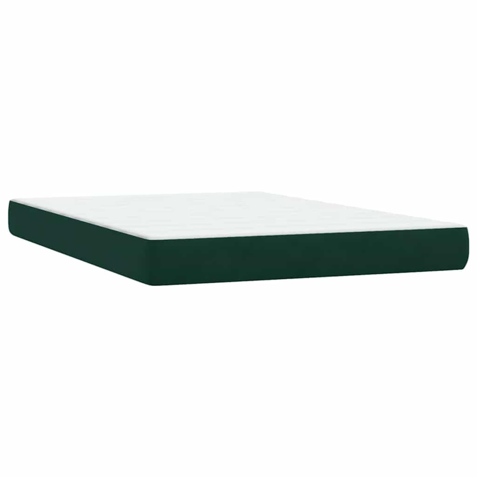 ATOMSTACK MAKER Letto a molle, 160 x 220 cm, con materasso a molle insacchettate e cuscino traspirante, testiera regolabile in altezza, in velluto verde scuro, confortevole e moderno, per camera da