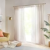 ❤Die transparente Gardineschal Solid Sheer von SCM lässt sich perfekt in bereits vorhandene Einrichtungskonzepte integrieren und ist im praktischen 2er-Set erhältlich. Sie versprüht wohnliche Atmosphäre und kann toll zu verschiedenen Einrichtungsstilen kombiniert werden.