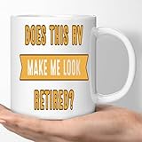 Gift Idea Humorous Gift for Retired Retirement Gift Idea 5th Wheel Funny Quote on Large 11 Oz White Ceramic Coffee mug