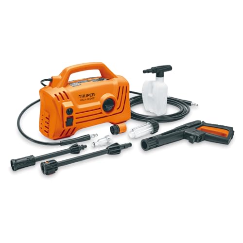 Truper HILA-1600C, Hidrolavadora eléctrica compacta 1.9 HP presión 1600 PSI 127 V