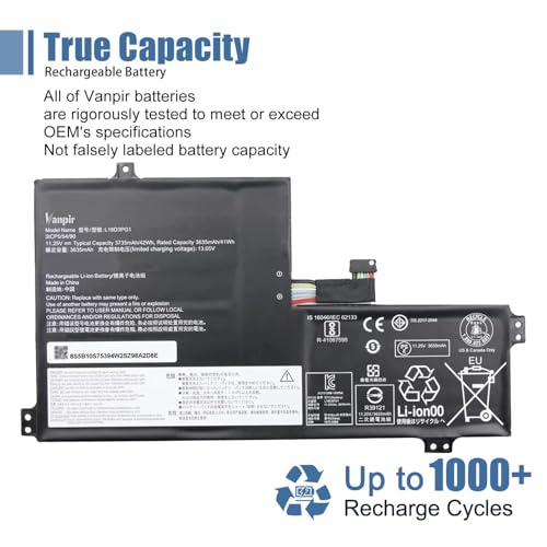 Image of L18D3PG1 L17M3PB0 42Wh Laptop Battery Replacement for Lenovo 300E 500E Chromebook 2nd Gen /100E 300E 2nd Gen, 100E 500E Chromebook 1st Gen /100E Series L17L3PB0 L17C3PG0 5B10S75394 Shape-A