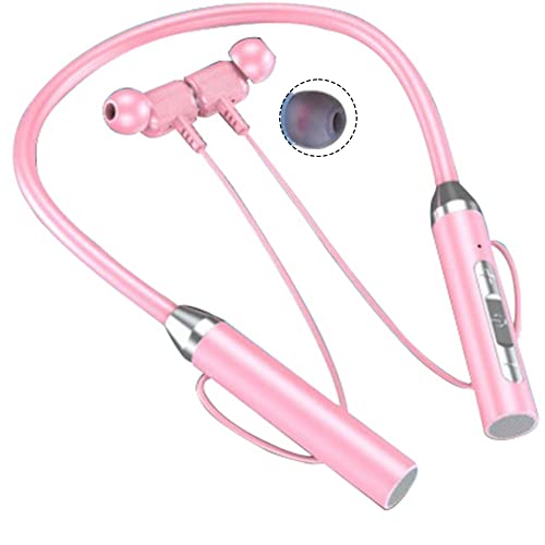 Asuinxurr Nackenbügel Bluetooth-Kopfhörer Pink