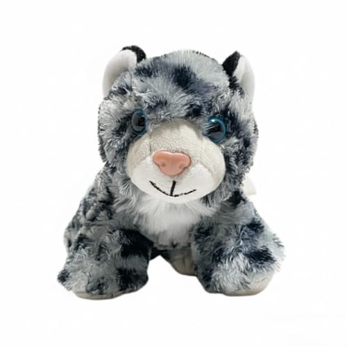 Peluche léopard des neiges cadeau anniversaire chaton enfant