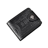XUNPENG Men's wallet, US dollar pattern, ultra-light PU bag, multi-functional retro multi-card slot men's wallet/4.3 * 3.4in