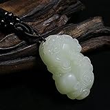 [Effetto curativo della giada naturale]: l'energia della giada riporta un potente senso di vitalità ed equilibrato con un senso lenitivo dell'amore universale. Per coloro che sentono il bisogno di un contatto costante, indossando una collana naturale di pietre preziose per un lungo periodo è buono per il corpo, il fascino e la sicurezza ..