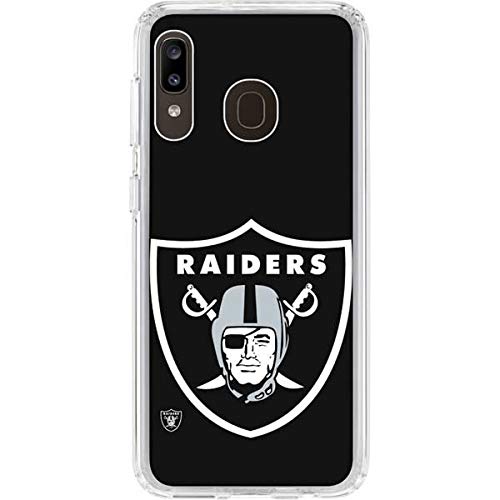 Skinit Clear Phone Case Compatible with Galaxy A20 - Officially Licensed NFL Las Vegas Raiders Large Logo Design