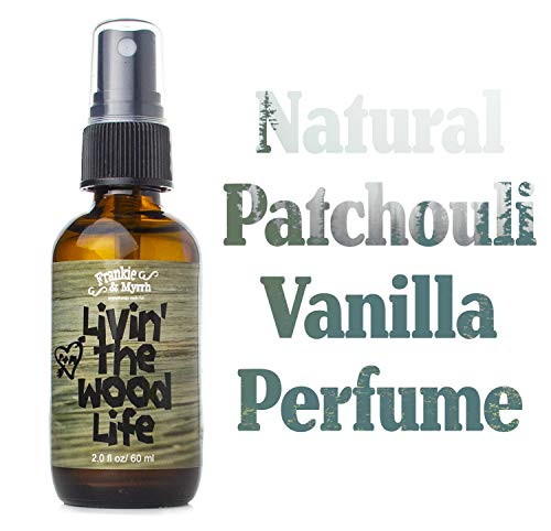 Frankie & Myrrh Livin' The Wood Life Aromatherapy Spray - Patchouli, Vanilla, Sandalwood, Cedar. Relaxation And Meditation Essential Oil Mist. 100% Pure Oils. #TOP2