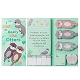 Otter Haftnotizen Set Mit 440 Blättern, Lustige Notizzettel Für Schüler Und Tierliebhaber, Vielseitige Klebenotizen Für Büro Und Schule, Geschenk Mit Otter Design