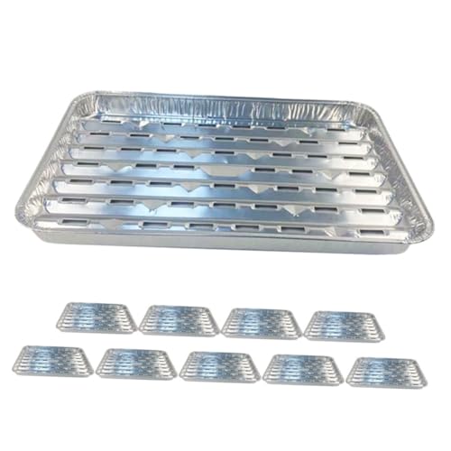 Hoement 10 pezzi Teglie in Usa e Getta con Resistenti Alte Temperature per Forno Microonde e Barbecue Adatte Cucina Domestica e Outdoor Camping