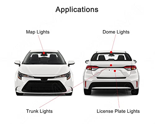 Kit LED Interior 6 piezas 6000K Blanco para Toyota Corolla miniatura 3