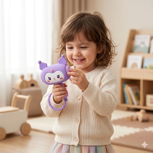 Image of Cute Animal Character Hammer Toy with Wrist Strap, Design, Silicone, Multicolour (Bunny Purple)