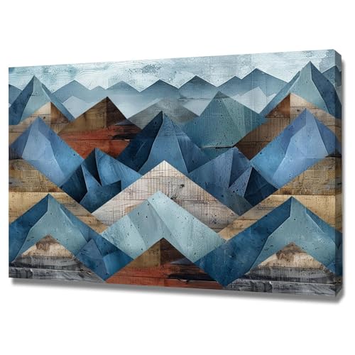 Poster mural de montagne GFDJKHT 50x70cm toile encadrée pour salon