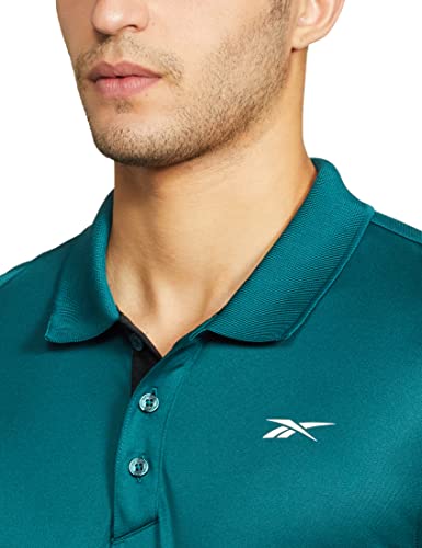 Image of Reebok Men's Solid Slim Fit Polo Shirt