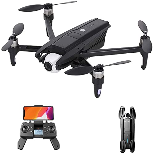GPS-Drohne mit 4K HD-Kamera für Erwachsene, 5G-WLAN-Drohne mit 2-Achsen-Gimbal, Bürstenloser Motor, Faltbarer RC…