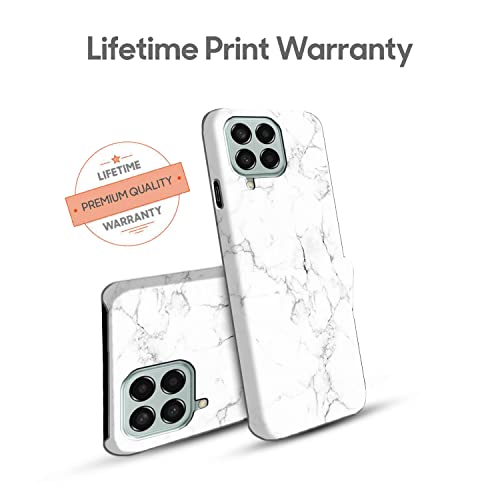 Image of COLORflow Back Cover Compatible with Samsung Galaxy M12 / A12 / F12 | Beautiful White Marble | Designer Printed Hard CASE Bumper Back Cover Compatible with Samsung M12 / A12 / F12