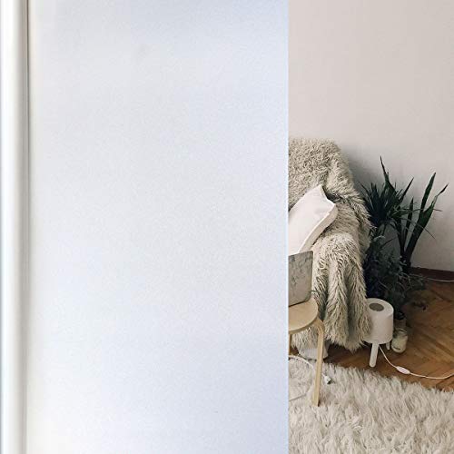 Best Deal Cheap 🛒 EVERYTHRY Window Privacy Film Frosted Window Sticker Static Cling Vinyl Glass Film Non Adhesive Anti UV Removable Door Covering for Home Bathroom Kitchen Office (White Frosted, 35.4 Inch x 32.8 Feet) Flash Sale EVERYTHRY Window Privacy Film Frosted Window Sticker Static Cling Vinyl Glass Film Non Adhesive Anti UV Removable Door Covering for Home Bathroom Kitchen Office (White Frosted, 35.4 Inch x 32.8 Feet)