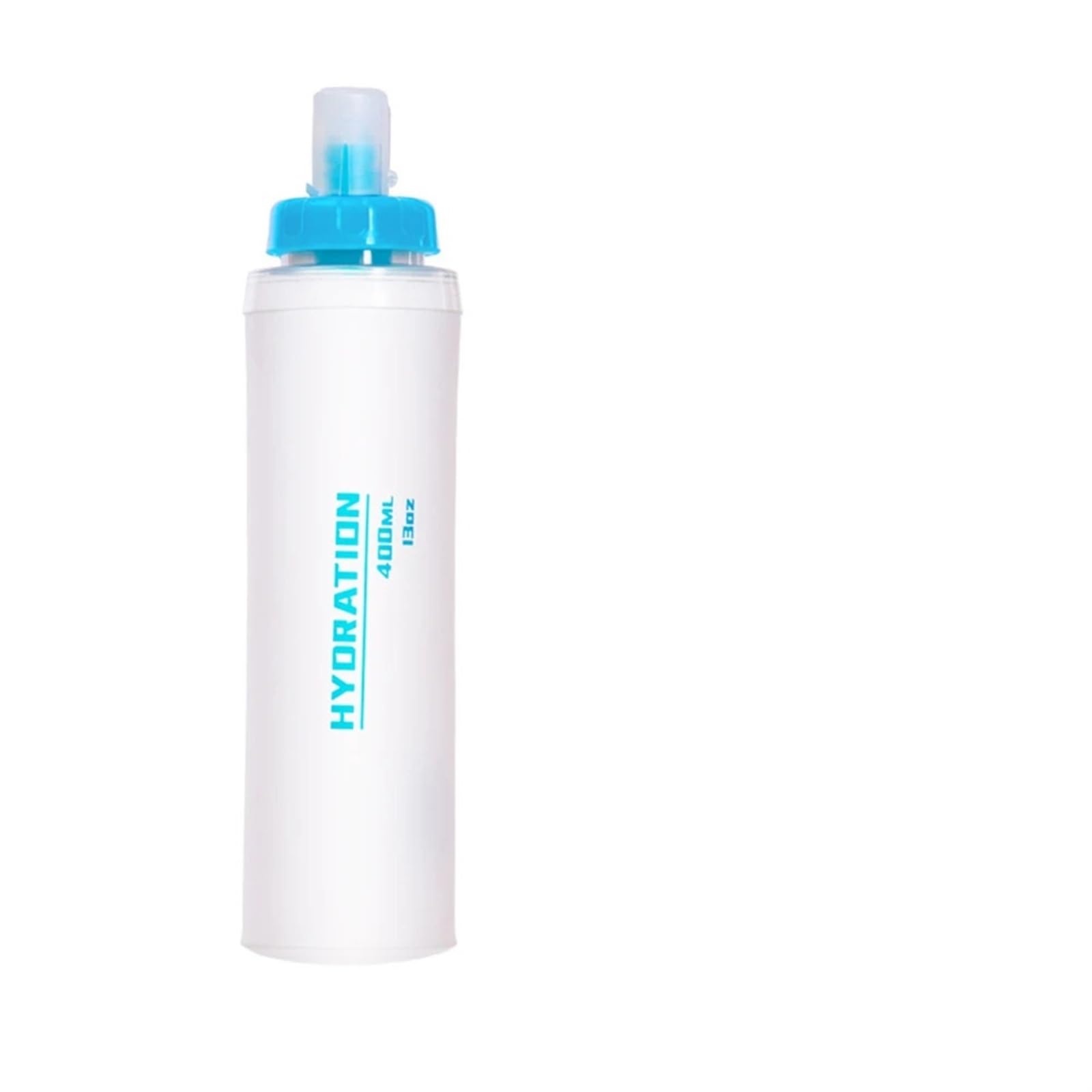QuxetlRyz Sports Water Bottle Water Bottle Folding Soft Flask Sport Bag Collapsible Drink Hiking Camping(Transparent 400ml)
