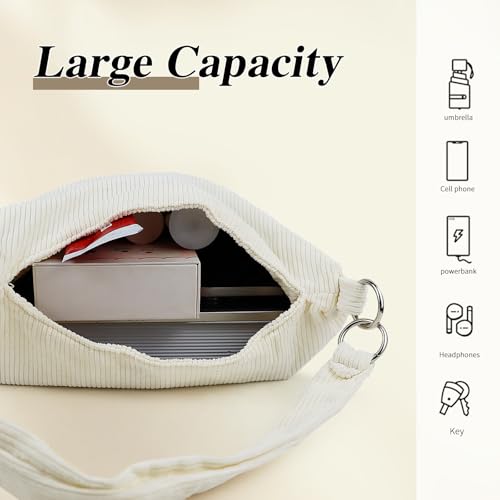 Shoulder Bag, Corduroy Shoulder Handbag Shoulder Purse with Magnetic Buckle for Women, Shoulder Purse Handbag4