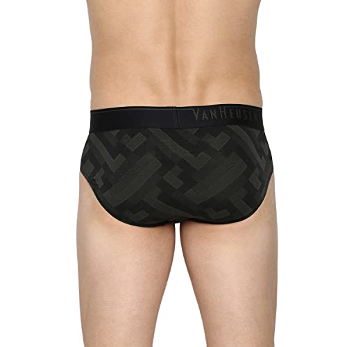 Image of Van Heusen Men Regular Fit 4 Way Stretch Body Defining Fit Allover Print Briefs - Available in Pack of 1 & 2