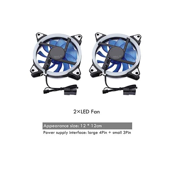 Kit de refrigeración por Agua para computadora PC, Enfriador de CPU líquido Todo en uno para Bricolaje, disipador de Calor de 240 mm, depósito de Bomba de Bloque de CPU/GPU, Ventilador LED - Image 5