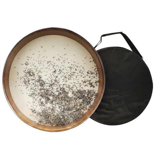 12 Inch Ocean Drum – Solid Wood Goatskin Wave HandPan with Bag, Meditation
