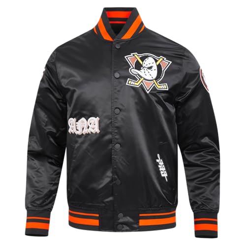 Image of Pro Standard Mens NHL Old English Satin Jacket