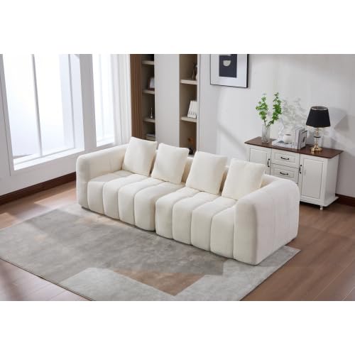 Modulares Ecksofa 3-Sitzer Couch – Montagefreies Sofa 260 cm mit hochdichtem Schaum, Samtstoff Dunkelgrau, tiefsitzend, kein Aufbau – ideal für Wohnzimmer & Lounge