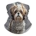 VTCTOASY Shih Tzu Dog Neck Gaiter Personalized Soft Windproof Face Covers Cozy Winter Neck Warmer Gator Scarfs Multipurpose Fashion Breathable Bandana Face Mask Scarf for Adult