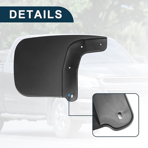 Image of Mud Flap Splash Guard for GMC Canyon 2015-2019 Durable | Front & Rear Side Mudflaps with Mount Accessor 1 Set
