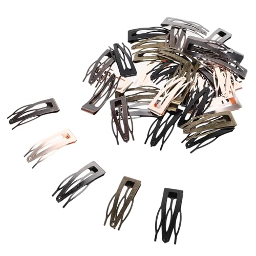 Pinces à cheveux métalliques contre la glisse : snap clips cheveux courts et fins
