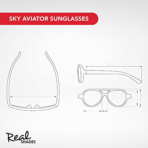 Sky Aviator Sunglasses for Kids, Toddler - Flexfit Frames3