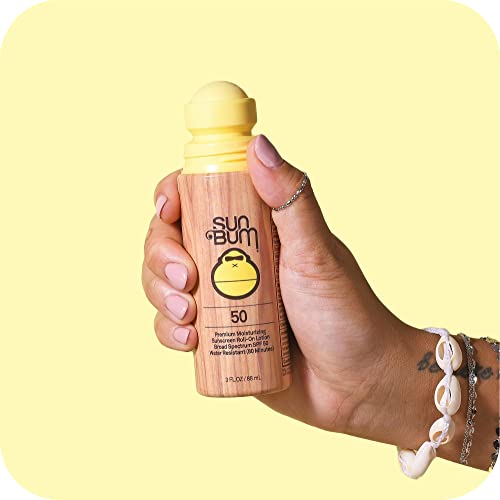 Sun Bum Original Spf 50 Sunscreen Roll-On Lotion | Vegan And Reef Friendly (Octinoxate & Oxybenzone Free) Broad Spectrum Moisturizing Uva/Uvb Sunscreen Lotion With Vitamin E | 3 Oz | 2 Pack #TOP4
