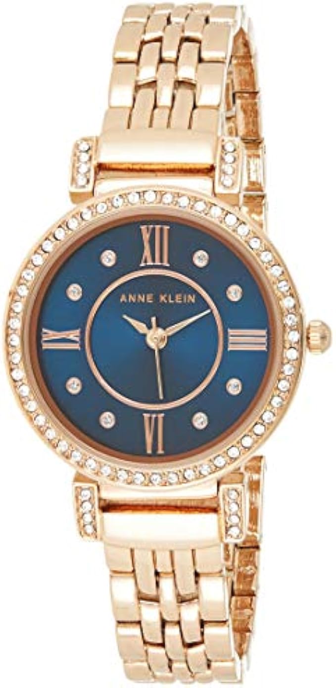 Anne Klein Women's Premium Crystal Accented Bracelet Watch, AK/2928