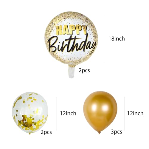 Image of Happy Birthday Party Set Happy Birthday Party Decorations (Golden Suit D)