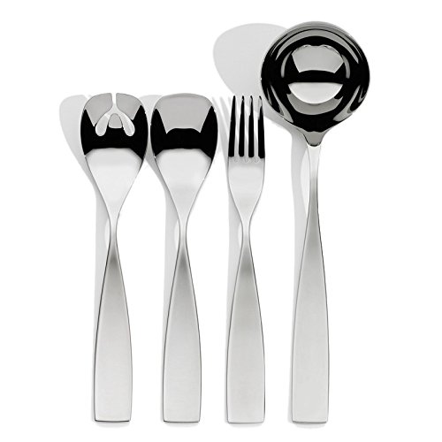 SERAFINO ZANI Paris Posate a Servire, Confezione da 4 Pezzi