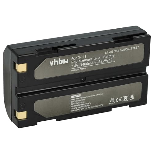 vhbw Akku kompatibel mit APS BC1071 Kamera (3400 mAh, 7,4 V, Li-Ion)