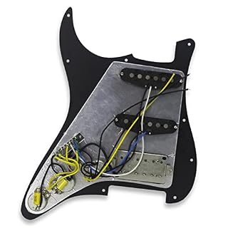 DZDZDZ Noir Chargé HSS Guerge De Guitare SSH Pickot De Guitare Alnico 5 Préwired 11 Trou Pickguard chargé - Les Beatles, Paul McCartney, John Lennon, RIngo Starr, George Harrison DZDZDZ Noir Chargé HSS Guerge De Guitare SSH Pickot De Guitare Alnico 5 Préwired 11 Trou Pickguard chargé – Image 3