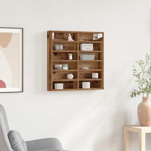 Nqyjm Vitrina con estante de madera...