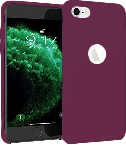 Image of VONZEE Liquid Silicone Soft Back Cover for iPhone 6 Plus & 6s Plus Case, Shockproof Slim Camera & Full Body Protection Non Yellowing Cover with Microfiber Lining & Logo Cut (5.5 Inch) -Wine Red