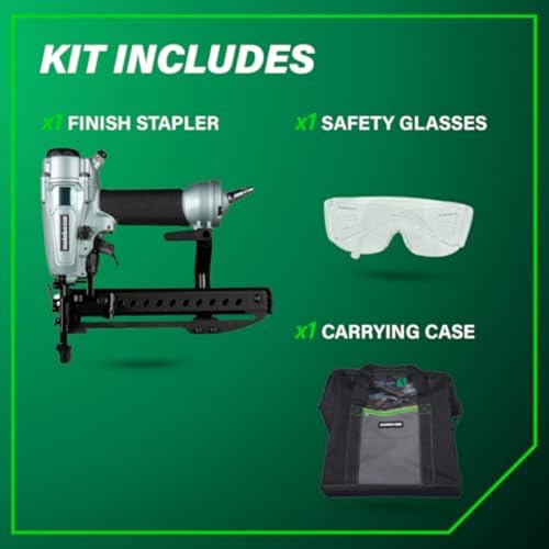 image for Metabo HPT PRO Finish Stapler, Pro-preferred Pneumatic Power Nailers, 