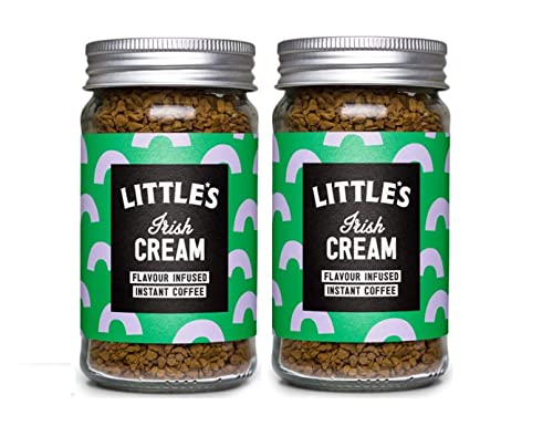 Little’s Irish Cream Flavor Infused Instant Coffee, 2 X 50 100 g Pack of 2 Jars