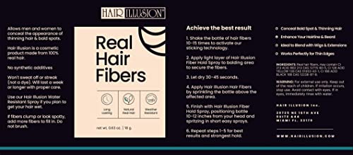 Hair Illusion 713807586591 Black Real Hair Fibers thumb #1