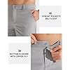 Libin Mens Golf Pants Stretch Work Dress Pants 30"/32"/34" Quick Dry Lightweight Casual Comfy Trousers with Pockets