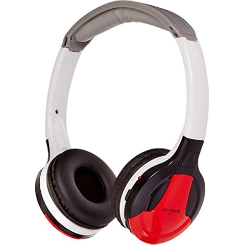 XO Vision IR630R Universal IR Wireless Foldable Headphones - RED Wireless Bluetooth-Enabled Lightweight Portable for iPhone, Car, Kids Wireless Headphones for Universal Car Entertainment System Cover